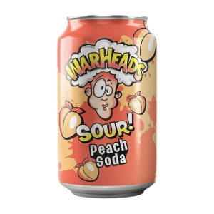 Warheads Sour Soda - Peach 355ml