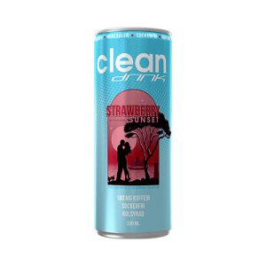 Clean Drink Strawberry Sunset 33cl