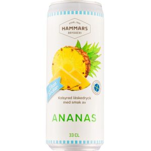 Hammars Ananas Utan Socker 33cl