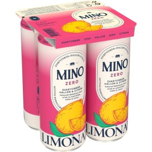 Mino Zero Limonata Svartvinbär Hallon 33cl x 4st