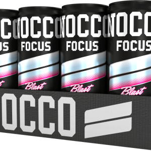 NOCCO Focus 3 Raspberry Blast 33cl x 24st (helt flak)