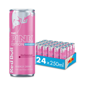 Red Bull Pink Edition Sugar Free Hallonsmak 25cl x 24st