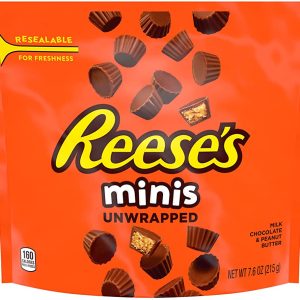 Reeses Minis Unwrapped Peanut Butter Cups 215g