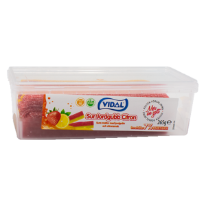 Vidal Sura Sura jordgubb/citronmattor 265g