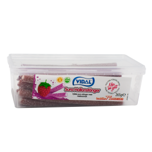 Vidal Sura Hallonstänger 265g