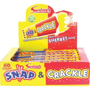Swizzels Snap & Crackle Fruit 18g x 60st (hel låda)