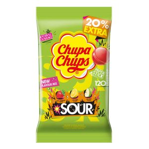 Chupa Chups Sour Assorted Klubbor 120st (1.4kg)