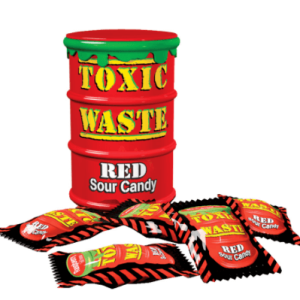 Toxic Waste Red Drum Extreme Sour Candy 42g