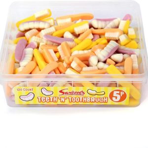 Swizzels Tubs Teeth N Toothbrushes 120 bitar
