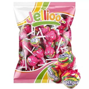 Super Gum Lollipop Gum Strawberry 53st
