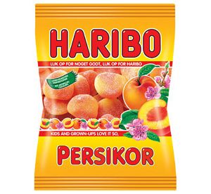 Haribo Persikor 80g