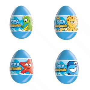 Zaini Sea Animals Chocolate Egg + Surprise 20g (1st)