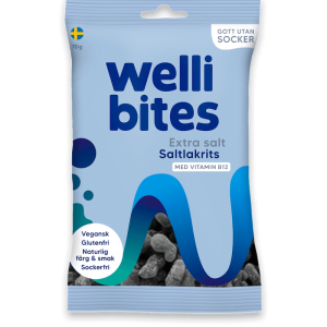 Wellibites Extra Salt Saltlakrits 70g