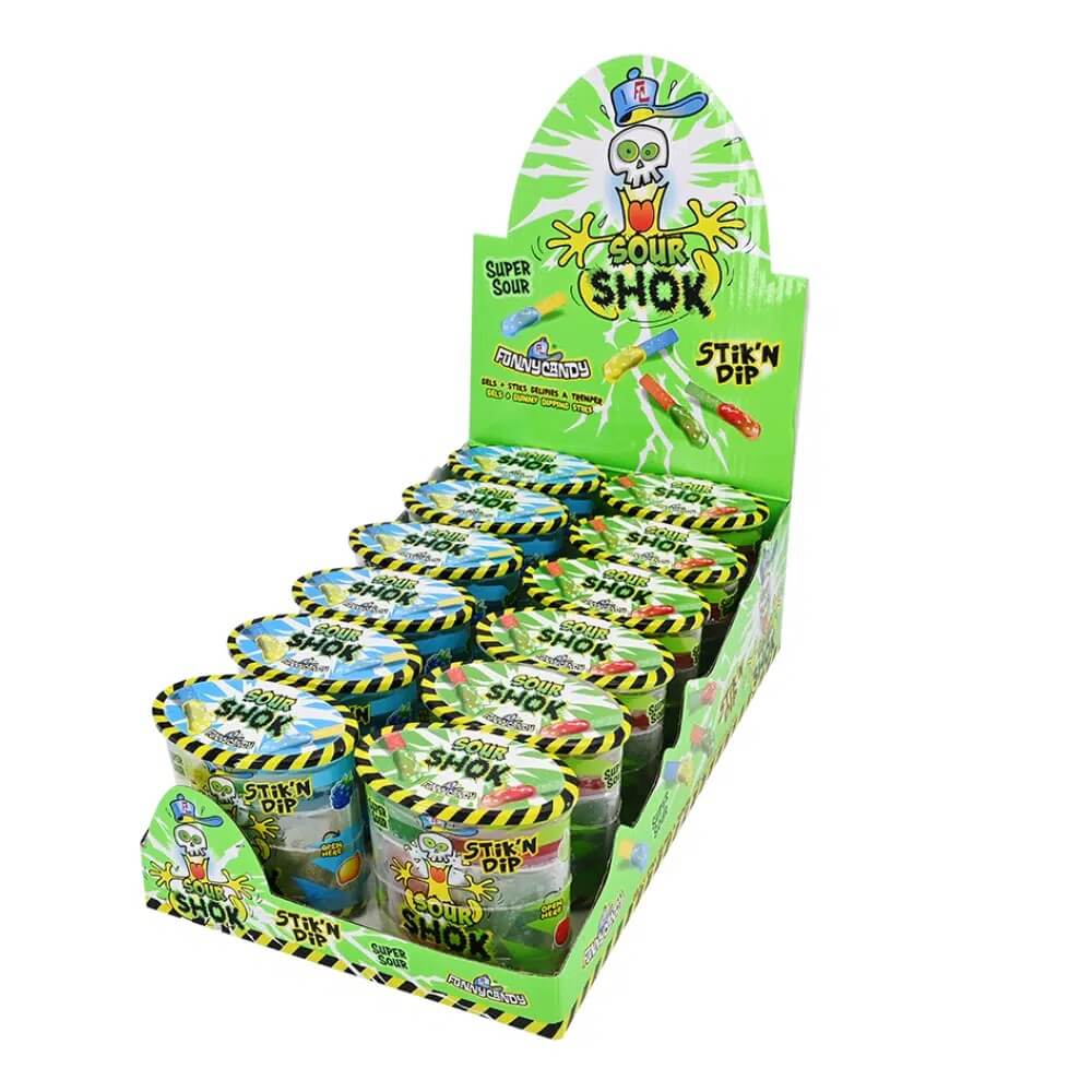 Funny Candy Sour Shok Stik'n Dip 60g (1st)