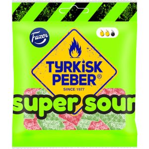 Tyrkisk Peber Super Sour 80g