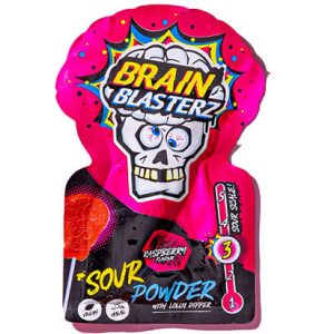 Brain Blasterz Sour Powder and Lollipop godis 10g