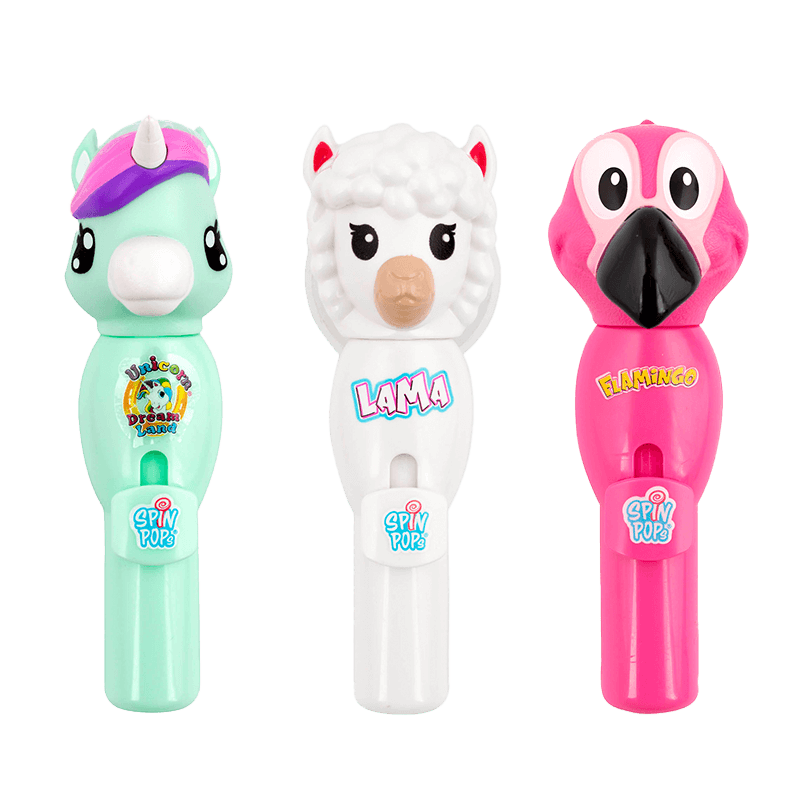 Spin Pops Flamingo-Lama-Unicorn 8g (1st)
