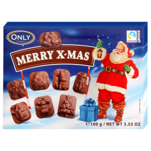 ONLY Milk Chocolate Merry X-mas Figures 100g