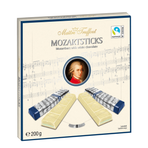 Maitre Truffout Mozartsticks White Chocolate 200g