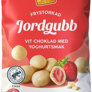 Exotic Snacks Frystorkad Jordgubb Vit Choklad Yoghurt 125g