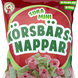 Sura Mini Körsbärsnappar 70g