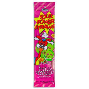 Dorval Sour Power Straws - Wild Cherry 50g(BF:2025-03-31)