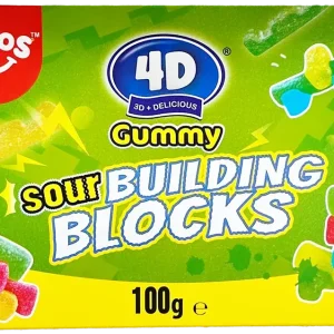 Amos 4D Gummy Sour Building Blocks 100g