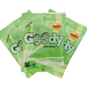 Bubs Goody Fruity Pear Sour Ovals Päron 90g x 3st
