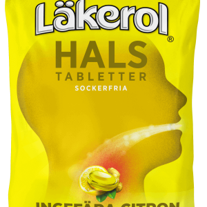 Läkerol Hals Ingefära Citron 65g