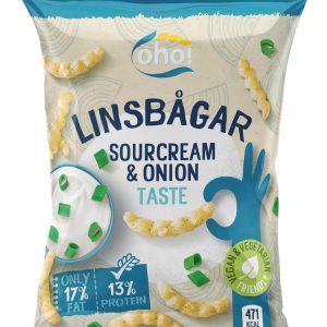 Oho! Linsbågar Sourcream & Onion 110g