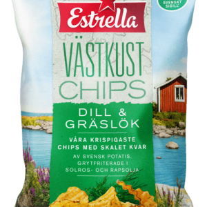 Estrella Västkustchips Dill & Gräslök 180g