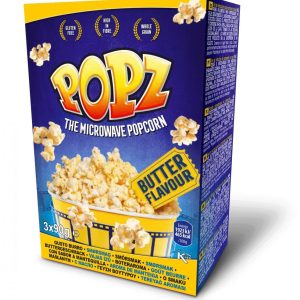 Popz Micropopcorn 3-Pack Butter 270g