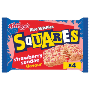 Kelloggs Rice Krispies Squares Strawberry Sundae 116g