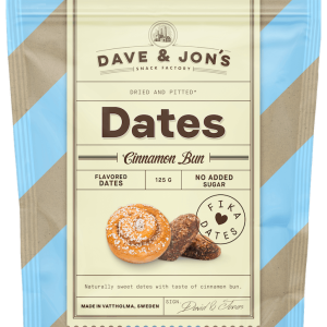 Dave & Jons Dadlar Cinnamon Bun 125g