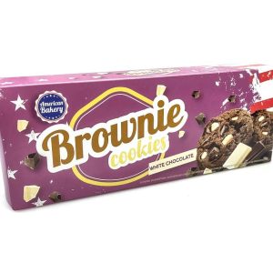 American Bakery Brownie Cookies White Chocolate 106g