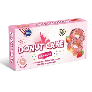American Bakery Donut Cake Strawberry 135g