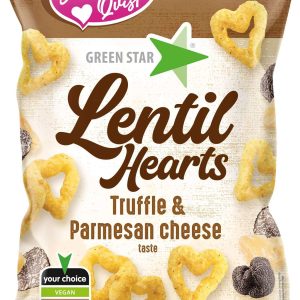 Green Star Lentil Hearts Tryffel & Parmesan 100g