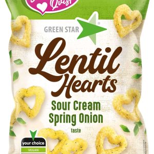 Green Star Lentil Hearts Sour Cream & Onion 100g