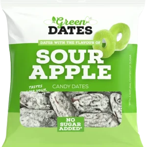 Green Dates Dadlar Sour Apple 90g