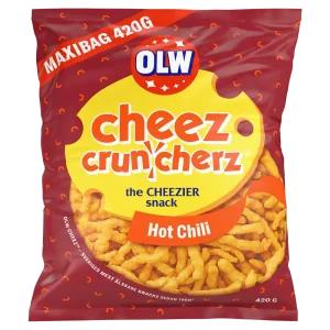 OLW Maxibag Cruncherz Hot Chili 420g