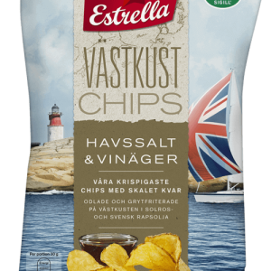 Estrella Västkustchips Salt & Vinäger 180g