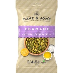 Dave & Jons Rostade Edamame Olivolja & Havssalt 100g