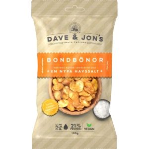 Dave & Jons Rostade Bondbönor Havssalt 100g