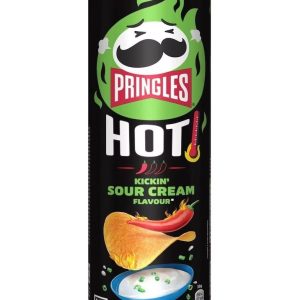 Pringles Hot Kickin Sour Cream Crisps 160g