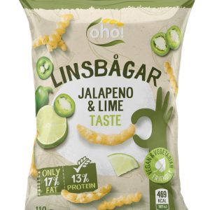 Oho! Linsbågar Jalapeno & Lime 100g