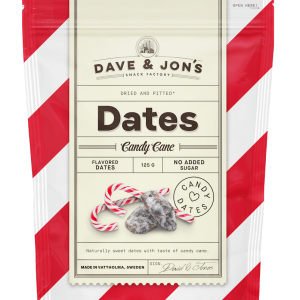 Dave & Jons Dadlar Candy Cane 125g