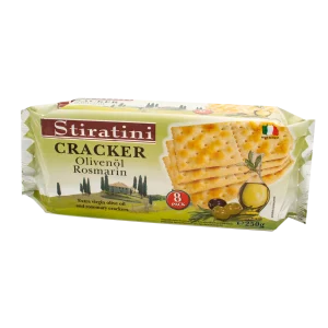 Stiratini Crackers with olive oil & rosemary 250g