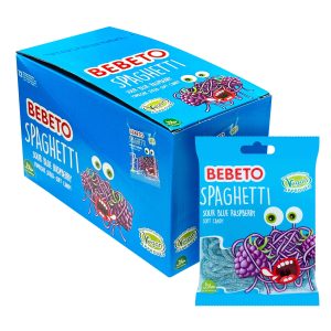 Bebeto Spaghetti Blue Raspberry Storpack - 12 x 80 g