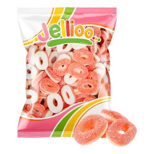 Jellioo Peach Rings Storpack - 1 kg