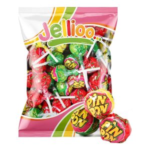 Pin Pon Lollipop Gum Sour Mix Storpack - 1 kg
